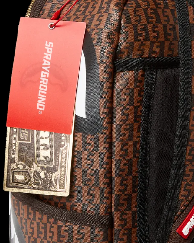 BACKPACKS>SPRAYGROUND CASHIN CHECKS BACKPACK (DLXV)