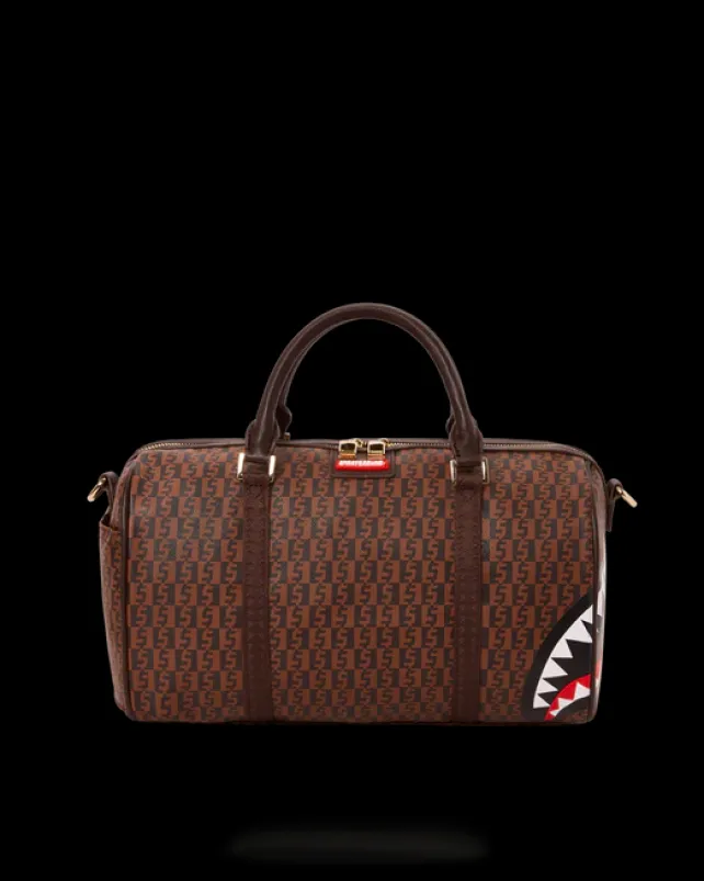 DUFFLES>SPRAYGROUND CASHIN CHECKS MINI DUFFLE