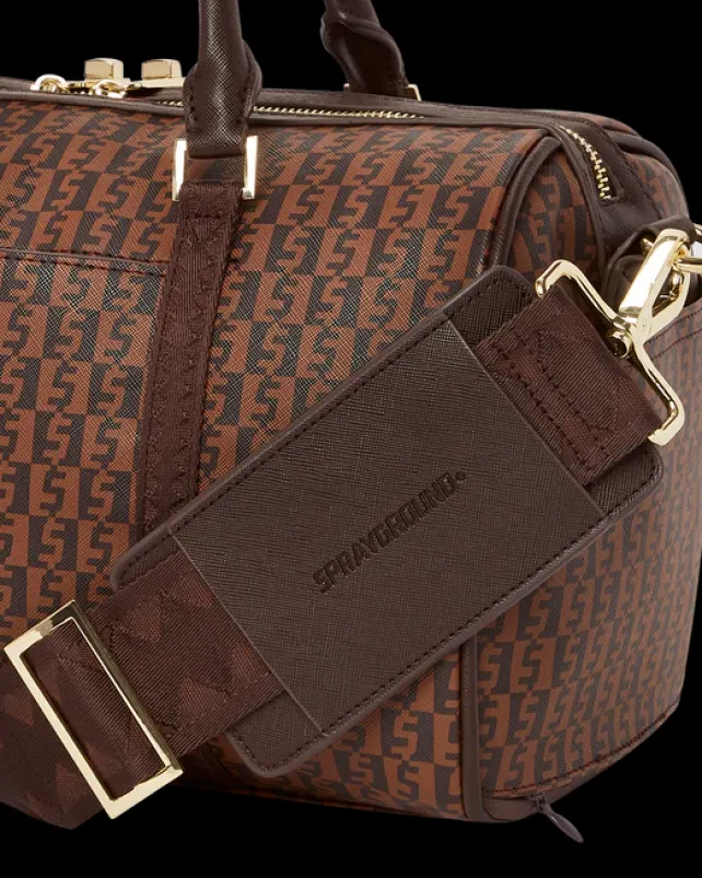 DUFFLES>SPRAYGROUND CASHIN CHECKS MINI DUFFLE