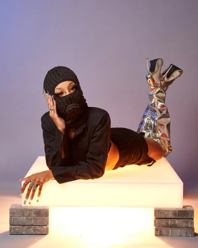 SKI MASKS|COLD WEATHER GEAR>SPRAYGROUND CASHIN CHECKS SKI MASK (GRAY)