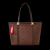 TOTES>SPRAYGROUND CASHIN CHECKS TOTE