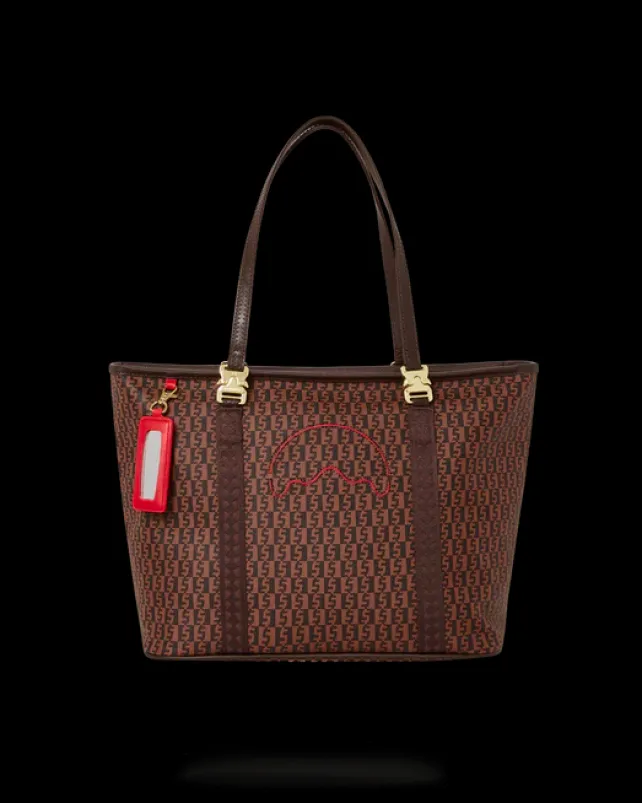 TOTES>SPRAYGROUND CASHIN CHECKS TOTE