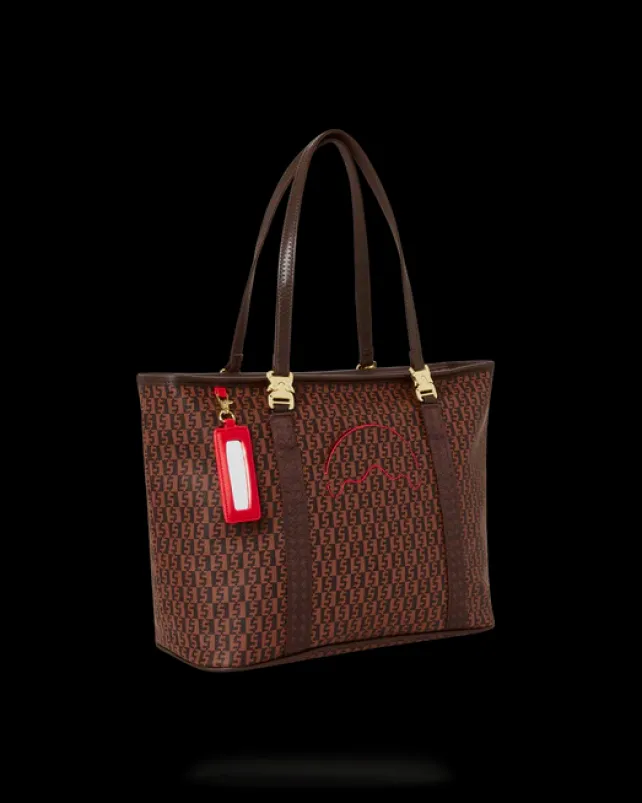 TOTES>SPRAYGROUND CASHIN CHECKS TOTE