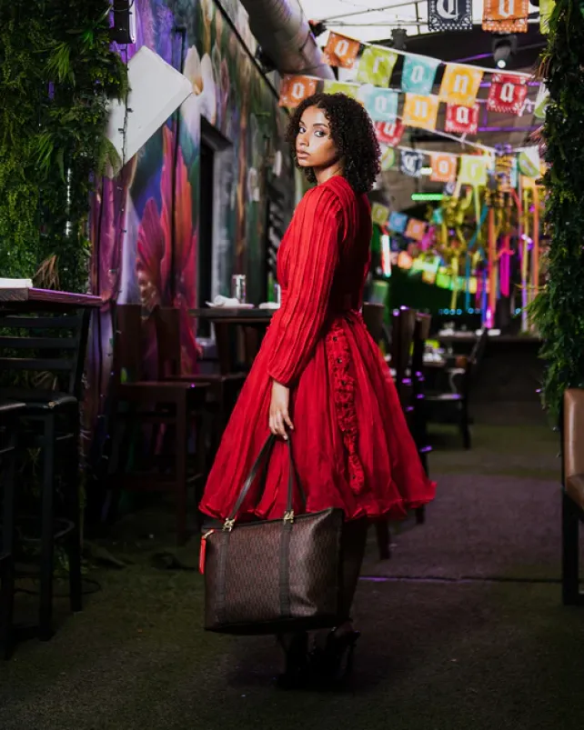 TOTES>SPRAYGROUND CASHIN CHECKS TOTE