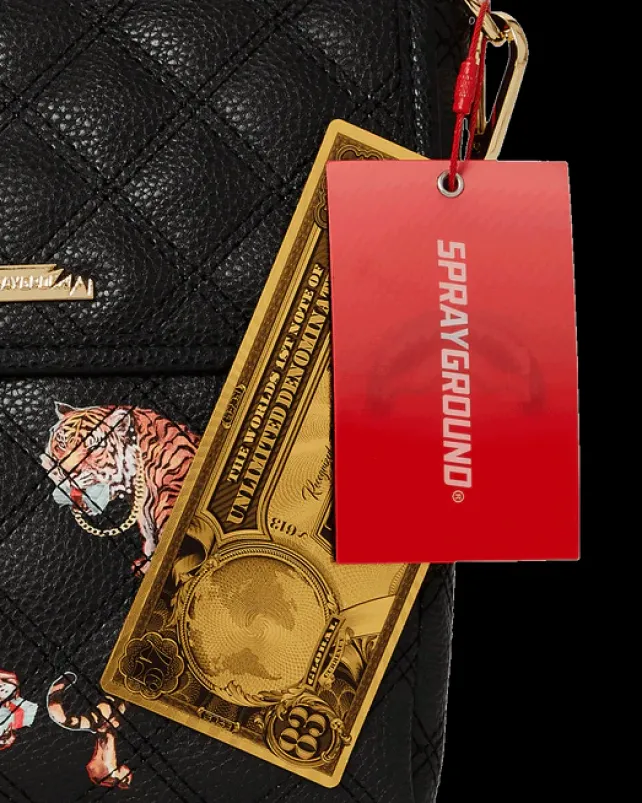 SLINGS|CROSSBODYS>SPRAYGROUND CATWALK CURRENCY MESSENGER SLING BAG
