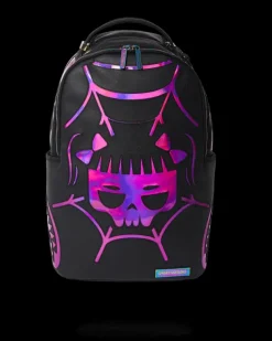 BACKPACKS>SPRAYGROUND CAZZU IRIDESCENT CUT u0026 SEW SPIDER SKULL SHARK BACKPACK (DLXV)