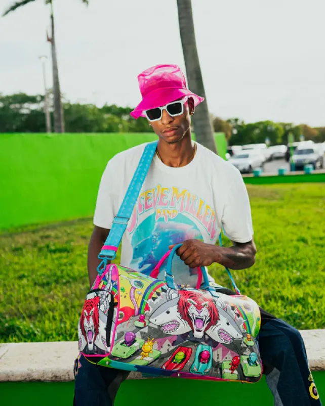 DUFFLES>SPRAYGROUND CHAOTIC UNIVERSE DUFFLE