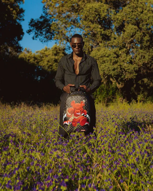 BACKPACKS>SPRAYGROUND CHASE BANK: DIABLO BACK AT IT (GREY) (DLXV)