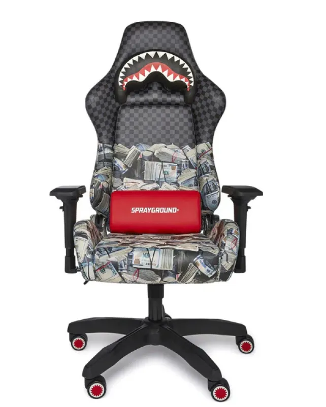 GAMING CHAIRS>SPRAYGROUND CHECK MONEY GAMING CHAIR - SUPER RARE
