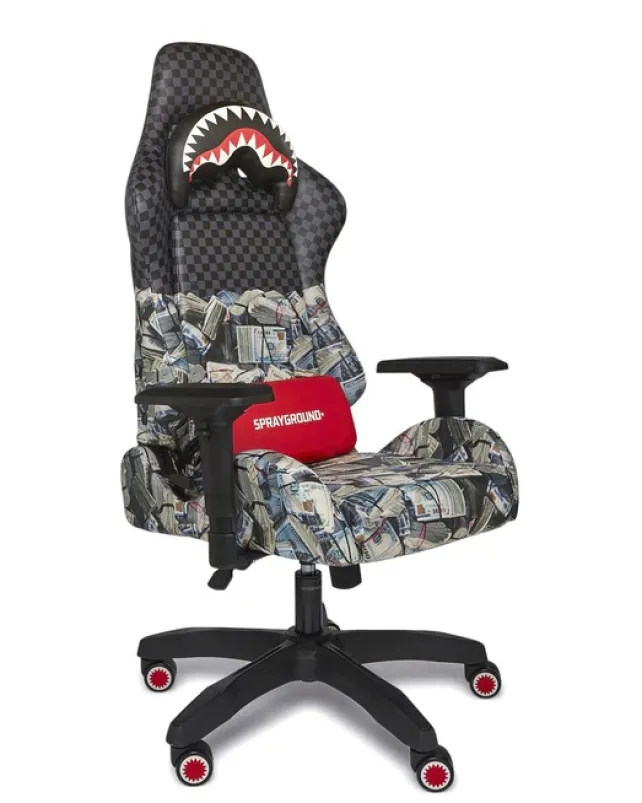 GAMING CHAIRS>SPRAYGROUND CHECK MONEY GAMING CHAIR - SUPER RARE