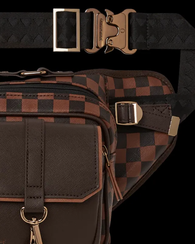 CROSSBODYS>SPRAYGROUND CHECKMATE ROYALE CARGO CROSSBODY