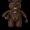 TEDDY BEAR BACKPACKS|BACKPACKS>SPRAYGROUND CHECKMATE ROYALE MONEYBEAR TEDDYBEAR BACKPACK