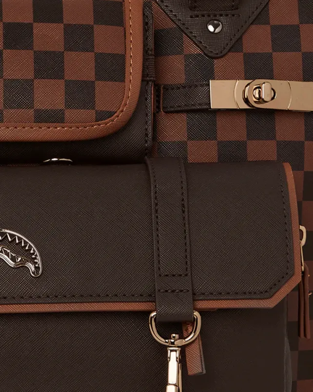 TOTES|HANDBAGS>SPRAYGROUND CHECKMATE ROYALE TOTE