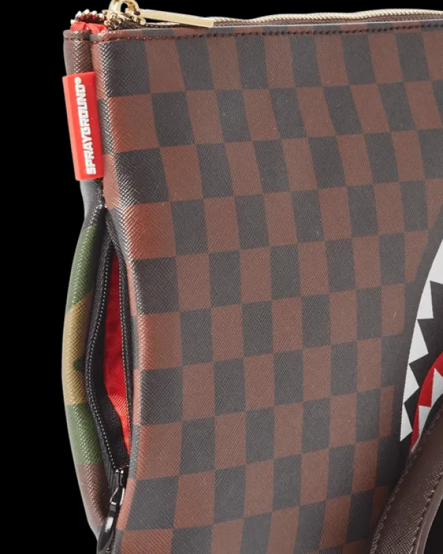 CROSSOVER CLUTCHES>SPRAYGROUND CHECKS IN CAMOFLAUGE CROSSOVER CLUTCH