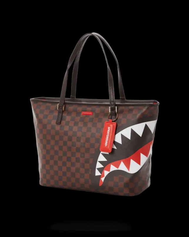 TOTES>SPRAYGROUND CHECKS IN CAMOFLAUGE TOTE