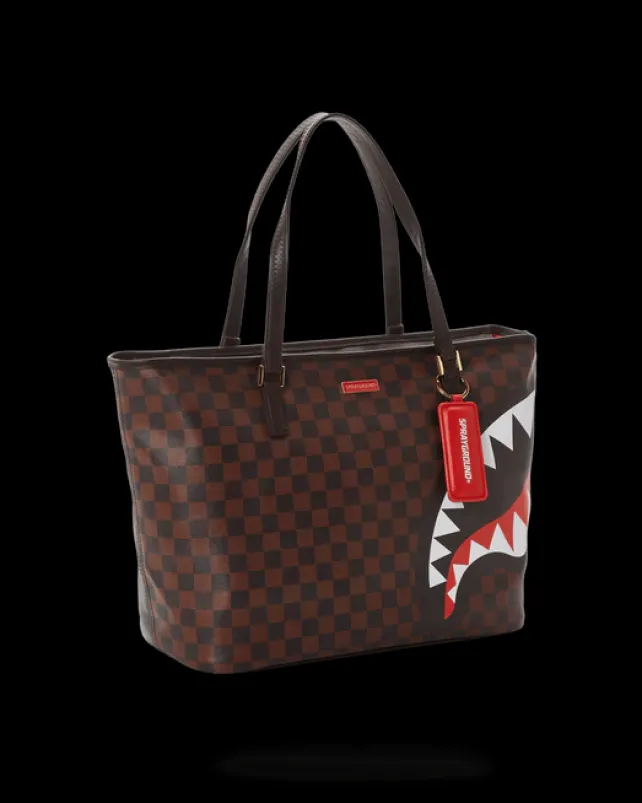 TOTES>SPRAYGROUND CHECKS IN CAMOFLAUGE TOTE