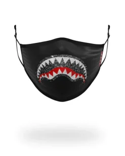 FACE MASKS>SPRAYGROUND CLEARCUT FACE MASK (BLACK)