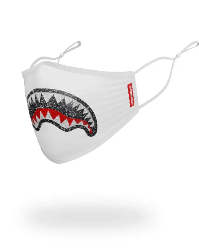 FACE MASKS>SPRAYGROUND CLEARCUT FACE MASK (WHITE)