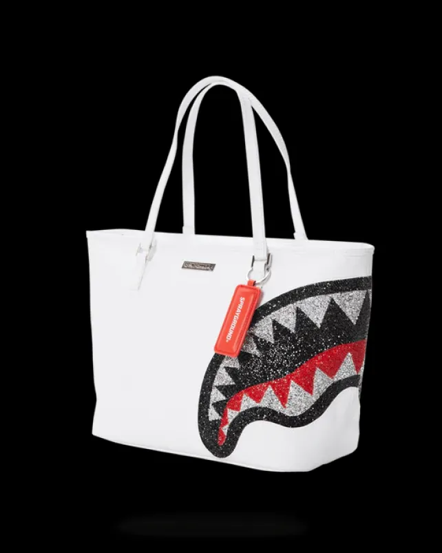 TOTES>SPRAYGROUND CLEARCUT TOTE (WHITE)
