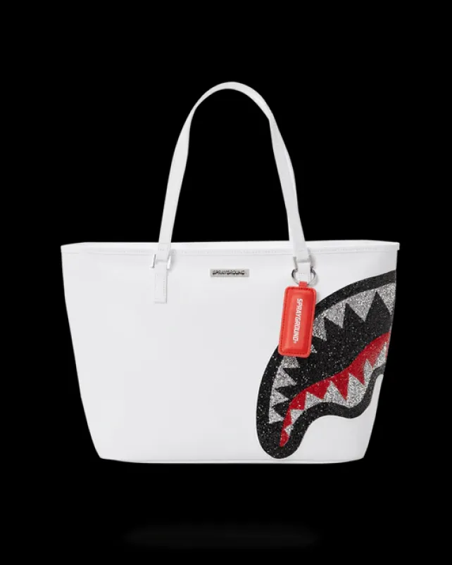TOTES>SPRAYGROUND CLEARCUT TOTE (WHITE)