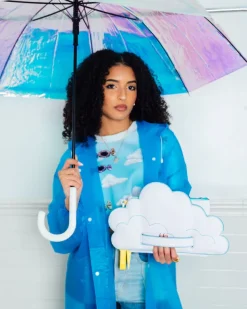 CROSSOVER CLUTCHES>SPRAYGROUND CLOUDY WITH A CHANCE OF SHARK CROSSOVER CLUTCH