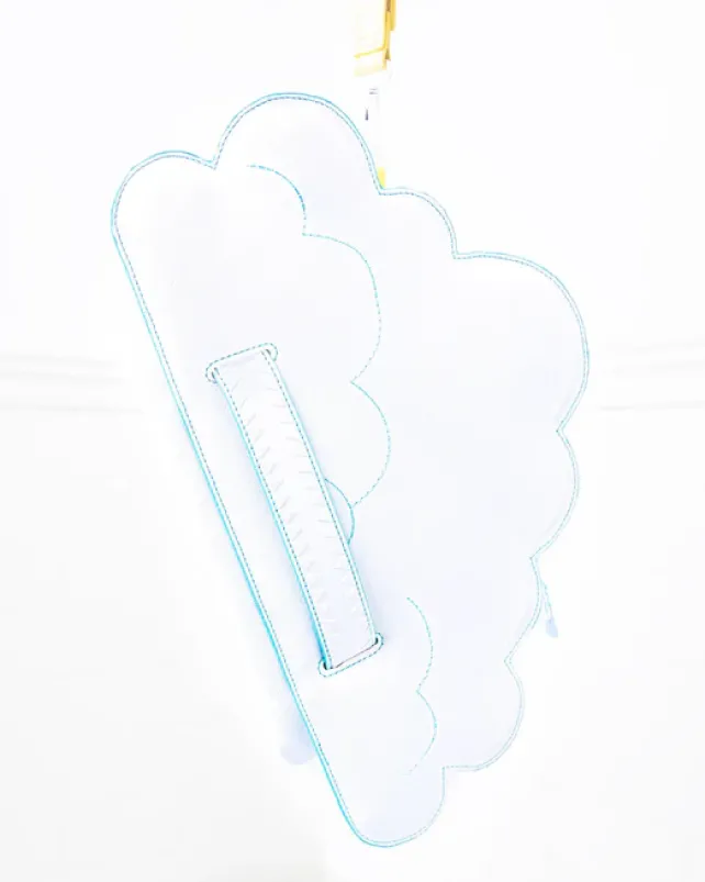 CROSSOVER CLUTCHES>SPRAYGROUND CLOUDY WITH A CHANCE OF SHARK CROSSOVER CLUTCH
