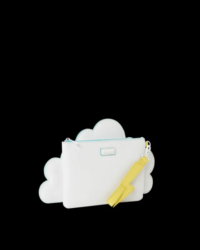 CROSSOVER CLUTCHES>SPRAYGROUND CLOUDY WITH A CHANCE OF SHARK CROSSOVER CLUTCH