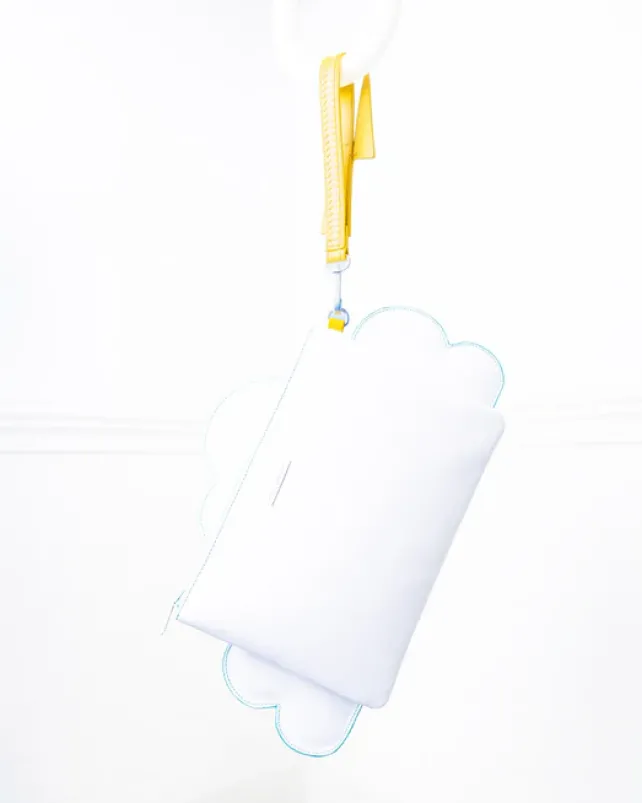 CROSSOVER CLUTCHES>SPRAYGROUND CLOUDY WITH A CHANCE OF SHARK CROSSOVER CLUTCH