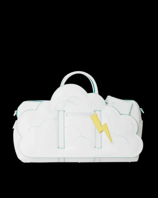 DUFFLES>SPRAYGROUND CLOUDY WITH A CHANCE OF SHARK DUFFLE
