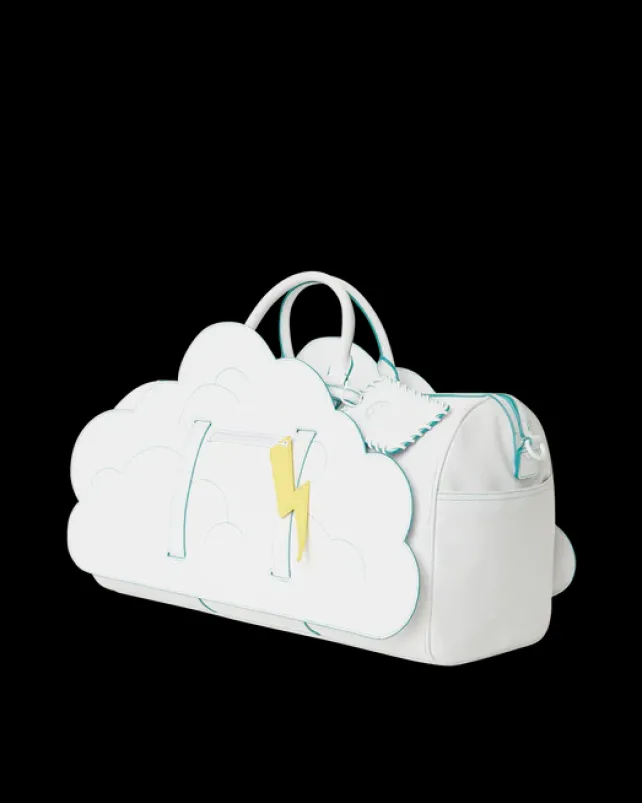 DUFFLES>SPRAYGROUND CLOUDY WITH A CHANCE OF SHARK DUFFLE