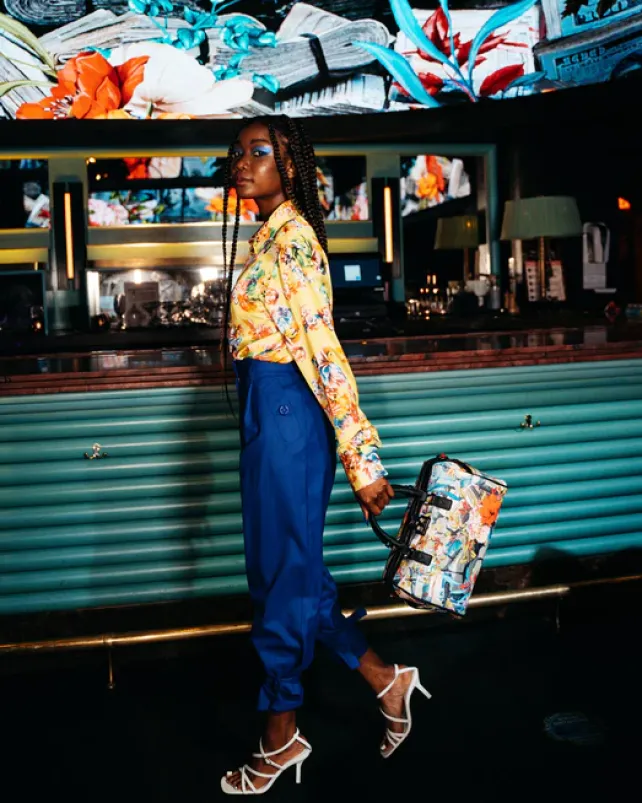 DUFFLES>SPRAYGROUND CONCRETE JUNGLE MINI DUFFLE