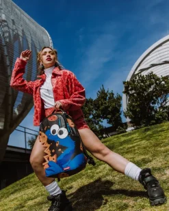 BACKPACKS>SPRAYGROUND COOKIE MONSTER COOKIE SHARKBITE BACKPACK (DLXV)
