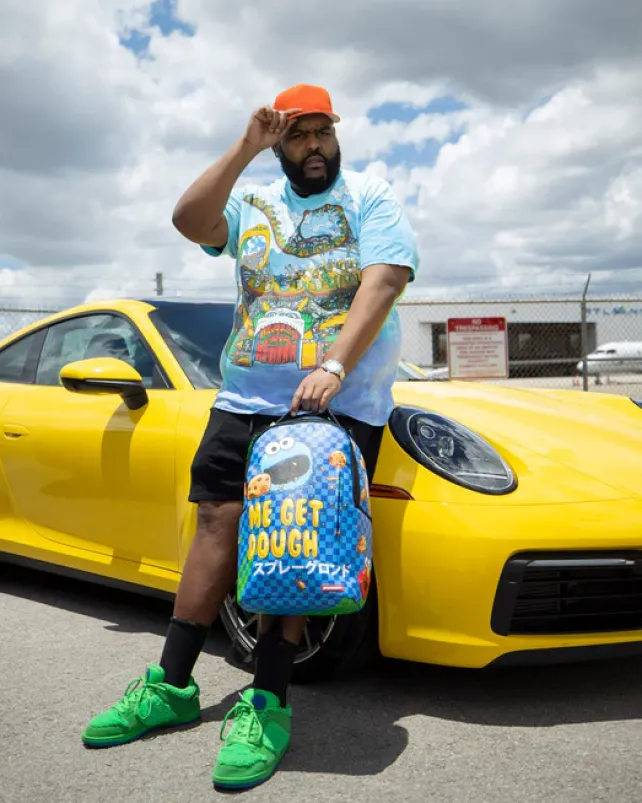 BACKPACKS>SPRAYGROUND COOKIE MONSTER ME GET DOUGH (DLXV)
