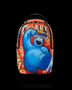MINI BACKPACKS>SPRAYGROUND COOKIE MONSTER ON THE RUN MINI BACKPACK