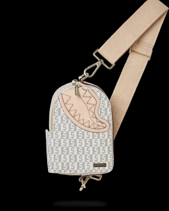 SLINGS|CROSSBODYS>SPRAYGROUND CRu00c8ME DE LA CRu00c8ME BACKPACK SLING