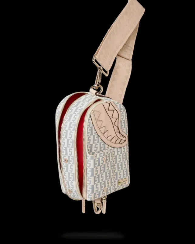 SLINGS|CROSSBODYS>SPRAYGROUND CRu00c8ME DE LA CRu00c8ME BACKPACK SLING