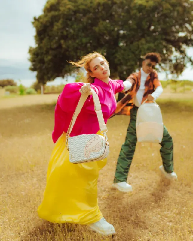 SLINGS|CROSSBODYS>SPRAYGROUND CRu00c8ME DE LA CRu00c8ME BACKPACK SLING