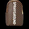 BACKPACKS>SPRAYGROUND 3D MOLDED RUBBER CHECKERED LOGO