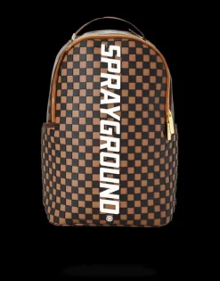 BACKPACKS>SPRAYGROUND 3D MOLDED RUBBER CHECKERED LOGO