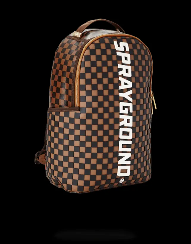 BACKPACKS>SPRAYGROUND 3D MOLDED RUBBER CHECKERED LOGO