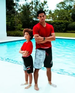 SWIMWEAR>SPRAYGROUND DAMAGE CONTROL CORTO SWIM TRUNKS