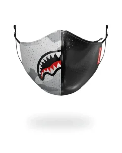 FACE MASKS>SPRAYGROUND DAMAGE CONTROL STASH POCKET VEGAN LEATHER FACE MASK