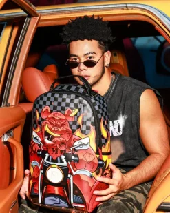 BACKPACKS>SPRAYGROUND DIABLO BURNER SHARK BACKPACK (DLXV)