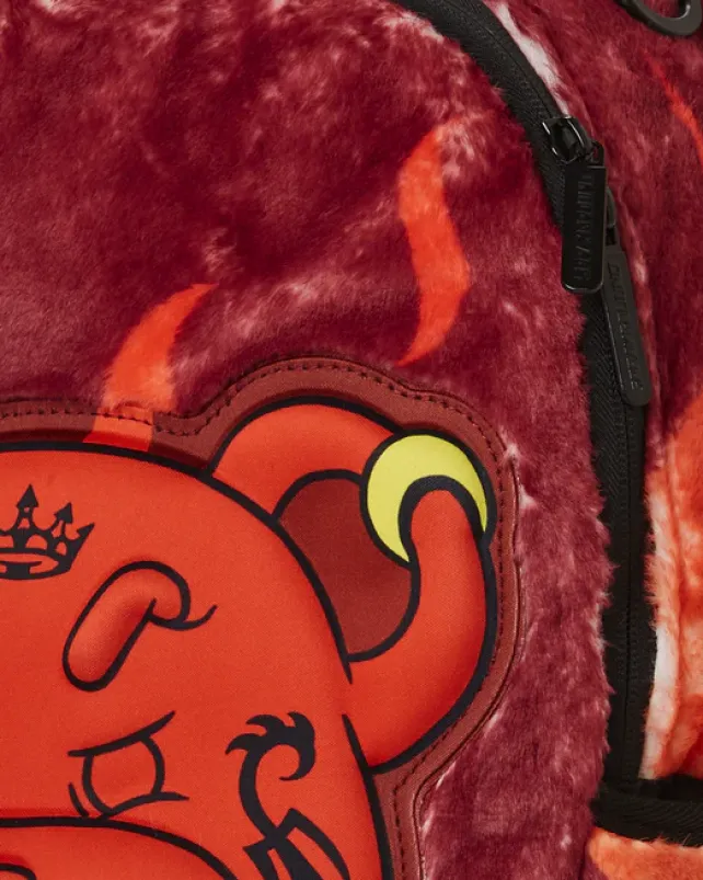BACKPACKS>SPRAYGROUND DIABLO COZY VELOUR FUR BACKPACK