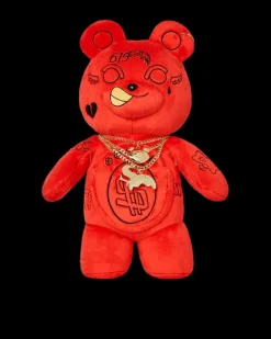 TEDDY BEAR BACKPACKS|BACKPACKS>SPRAYGROUND DIABLO PLUSH TEDDYBEAR BACKPACK