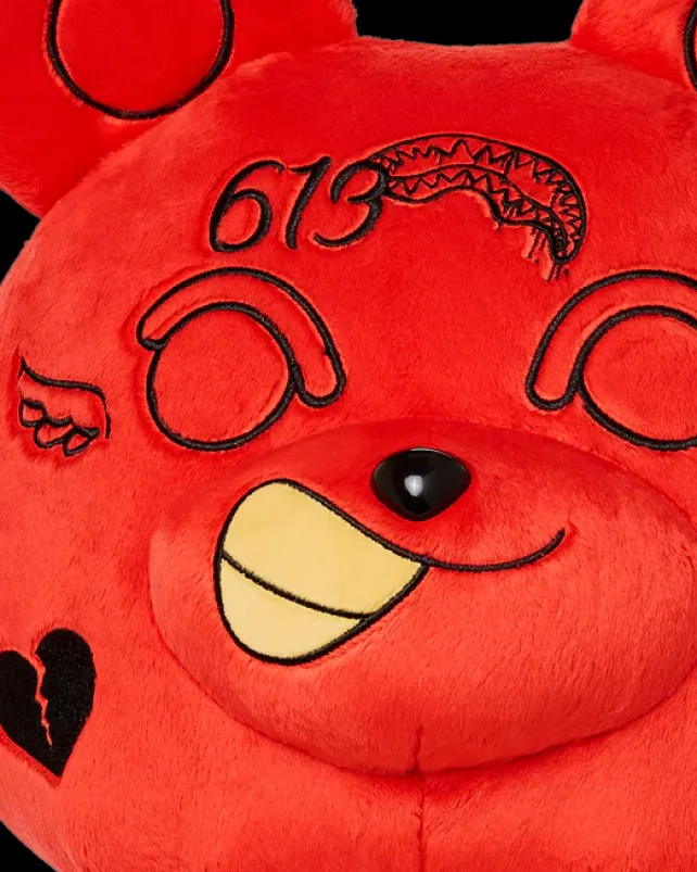 TEDDY BEAR BACKPACKS|BACKPACKS>SPRAYGROUND DIABLO PLUSH TEDDYBEAR BACKPACK