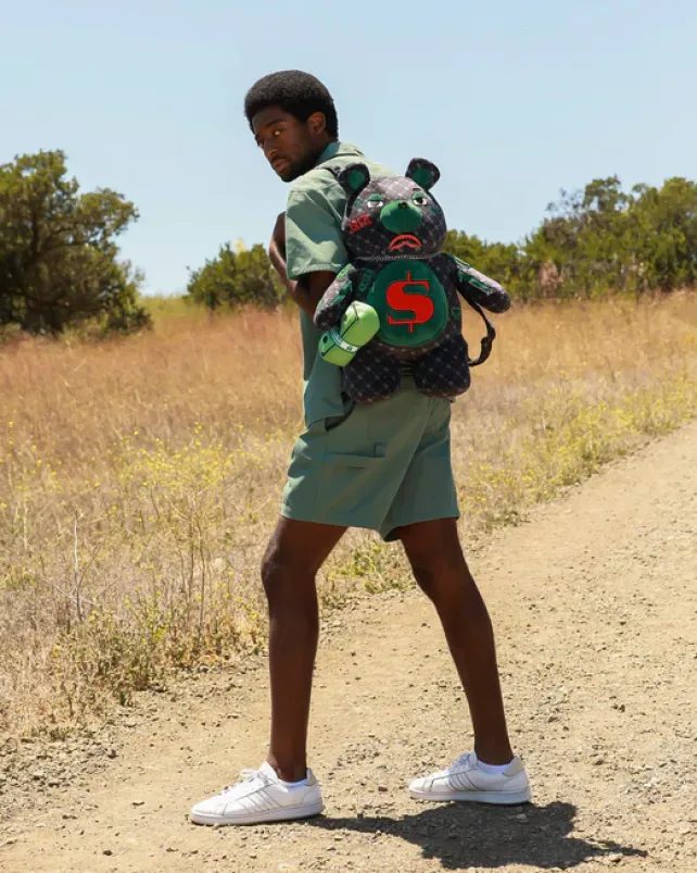 TEDDY BEAR BACKPACKS|BACKPACKS>SPRAYGROUND DINERO MONEYBEAR TEDDYBEAR BACKPACK