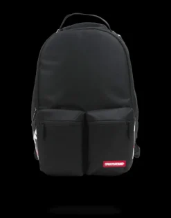 BACKPACKS>SPRAYGROUND DOUBLE CARGO SIDE SHARK (BLACK)