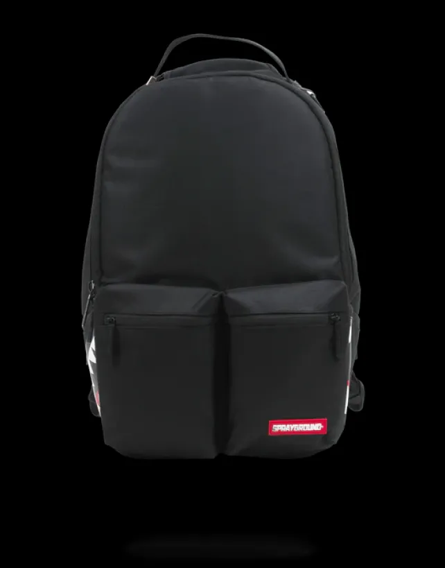 BACKPACKS>SPRAYGROUND DOUBLE CARGO SIDE SHARK (BLACK)
