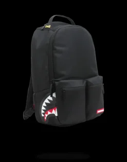 BACKPACKS>SPRAYGROUND DOUBLE CARGO SIDE SHARK (BLACK)